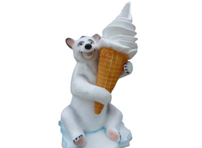 Ice Cream Figure Statue Stand Ice Cream Parlor Restaurant Gastronomy Statues 215cm
