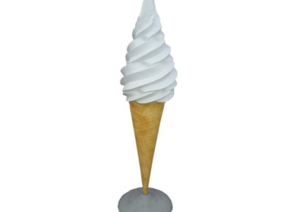 Ice Cream Figure Statue Stand Ice Cream Parlor Restaurant Gastronomy