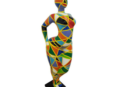 Design Figure Abstract PVC Sculpture Statues Figures Decoration 130cm Decorative Silver