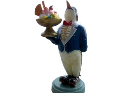 Ice Cream Figure Statue Stand Ice Cream Parlor Penguin Gastronomy Statues 175cm new