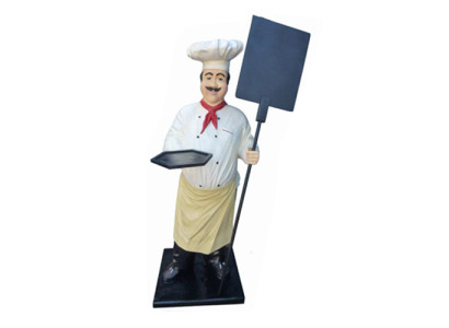 Chef figure statue sculpture advertising figure menu board advertising display menu decoration