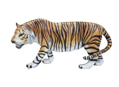 African Tiger Decorative Statue Garden Figures Statues 175cm Life Size