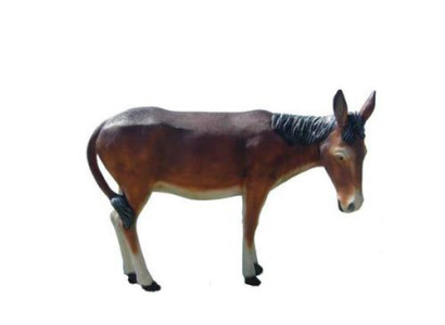 Donkey Decorative Statue Garden Figures Statues 150 cm Life Size Figure Plastic
