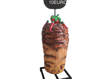 Stand for Kebab Shop Bude Restaurant Price Sign Sculpture Kebab 200cm new