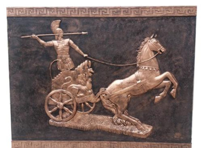 Picture Alexander the Great Relief Figure Statue Sculpture 184x143 Figures new R113B