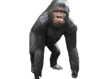 Gorilla Decorative Statue Garden Statues 130cm Life Size Figure Plastic Figures