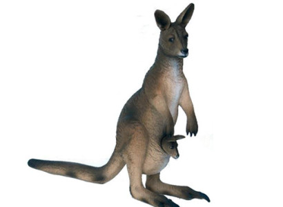Kangaroo Life Size Figure Decoration Statues Sculpture Garden Decorative Figures 174cm