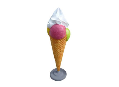Ice Cream Figure Statue Stand Ice Cream Parlor Gastronomy Statues 185cm Restaurant