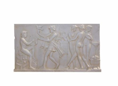 Relief picture pleasure house decorative figure statue sculpture 93x164 cm figures statues R111