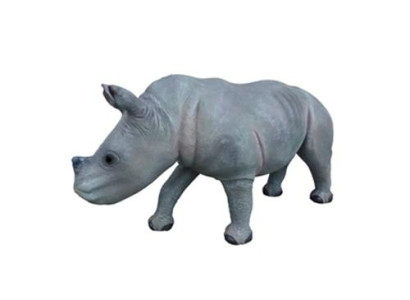 Nasshorn Decorative Statue Garden Figures Statues 142cm Animal Zoo Figure Plastic