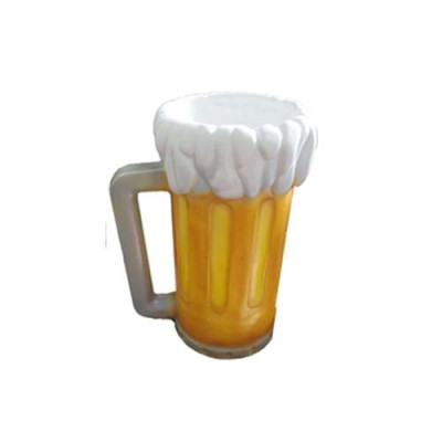 Beer Garden Mug Stand Sculpture Glass Figure Sculptures 93cm Stand Advertising