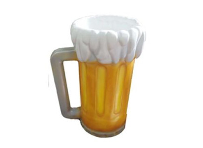 Beer Garden Mug Stand Sculpture Glass Figure Sculptures 93cm Stand Advertising