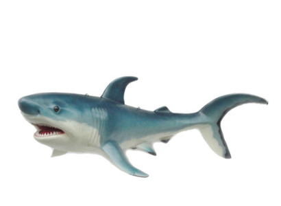 Fish Sculpture Figures Statues Shark Sea Decoration Deco Statue Plastic 150cm new