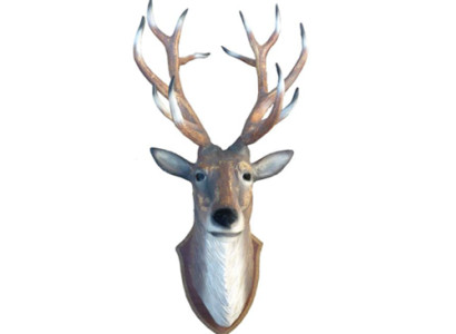 Deer Antler Head Wall Decoration Decoration 110cm Wall Design Head Sculpture Statue