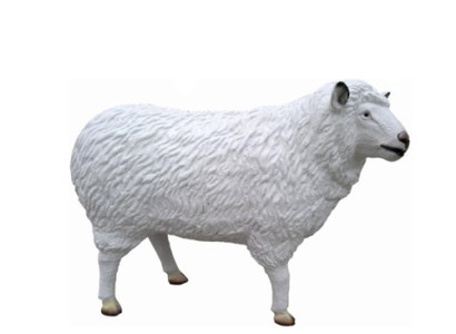 Modern Design Sheep Animal Garden from Plastic Decoration Decoration Sculpture White new