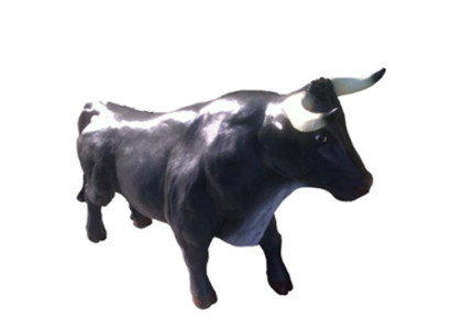 Bull Decorative Statue Garden Figures Statues 110 cm Life Size Figure Plastic