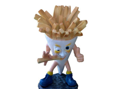 French fries fast food sculpture decoration figures 85cm new catering stand