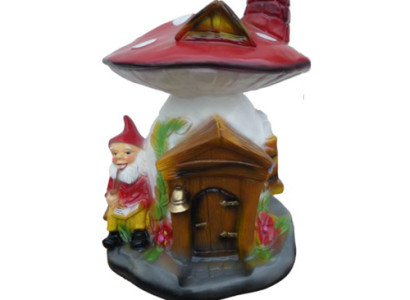 Sculpture Mushroom House Statue Garden Figures 75cm Statues Sculptures Figure new
