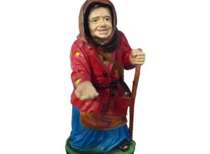 Decorative figure statue sculpture 86 cm figures statues sculptures old woman garden P67