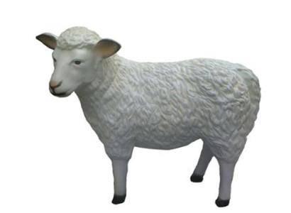 Sheep Decorative Statue Garden Figures Statues 80 cm Life Size Figure
