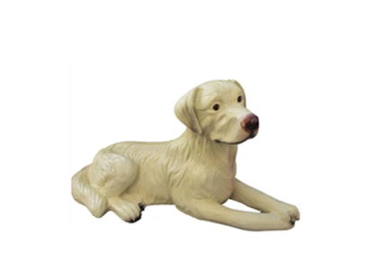 Dog figure dog figures statues modern beige painted new 88cm statue sculpture