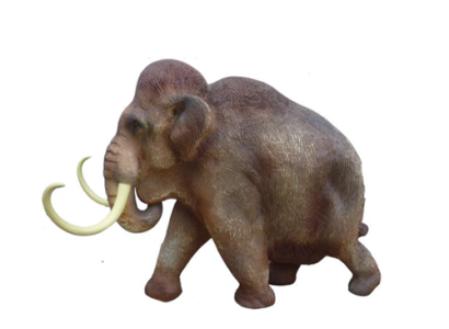 Designer modern beautiful sculpture mammoth, figure height 42cm