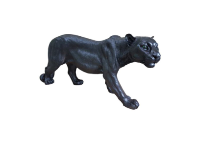 African Panther Decorative Statue Garden Figures Statues 85cm Life Size