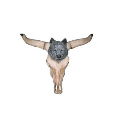 Bull Cattle Skull Decoration Not Real 54cm Wall Design Water Buffalo Skull