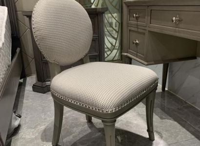 Dining room Wood Furniture Chairs Luxury Design Upholstery Chair Seating furniture gray wooden chair