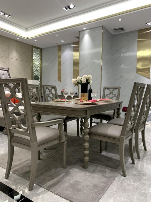 Suite Wood Furniture Sets Dining set Dining room Suite 6x Chair Set Chairs new