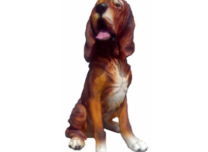 Dog Decorative Statue Garden Figures Statues 45cm Life Size Figure Plastic