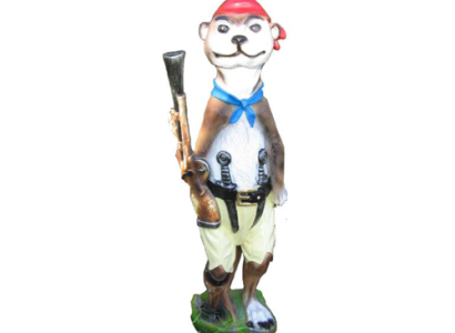 Modern Design Ferret Pirate Garden Plastic Decoration Sculpture 60cm