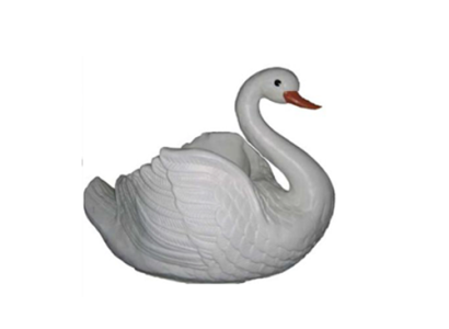 Swan Decorative Statue Garden Figures Statues 34cm Life Size Figure Plastic