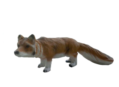 Decoration Garden Plastic Figures Hand Painted Figure Statue Fox 35cm Statues