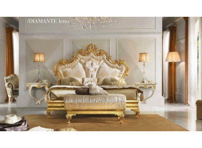 Classic s Bed Baroque Rococo Hotel Beds Upholstered bed Double bed 180x200cm