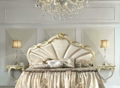 Classic s Bed frame Beds - Double Bed 180x200cm - Baroque Rococo Italy