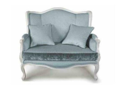 Couch Textile Fabric Sofa Noble Design Designer 2 Seater Furniture Classic Furniture