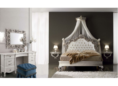 Dressing table + Mirror + Stool Noble Sideboard Bedroom Chest of drawers Baroque Rococo