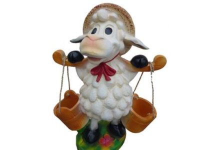 Modern design sheep animal garden from 40 cm decoration decorative sculpture