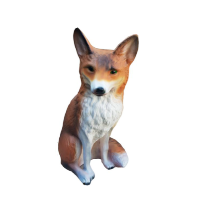 Beautiful decorative sculpture of a fox, figure height 48 cm.