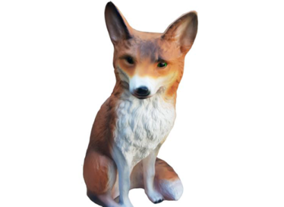 Beautiful decorative sculpture of a fox, figure height 48 cm.