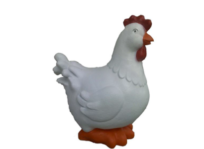 Decoration Garden Plastic Figures Hand Painted Figure Statue Funny Chicken 42cm new