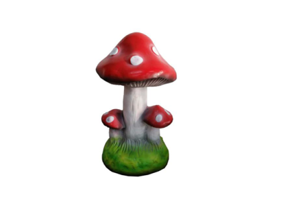 Sculpture Mushroom House Statue Garden Figures 32cm Statues Sculptures Figure new