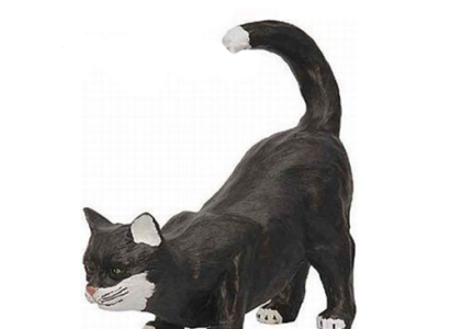 Cats 40cm Figure Statue Garden Decoration Sculpture Decorative Sculptures