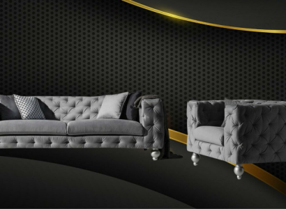 Suite Big Set 32 ​​Seater Textile Sofa Couch Suite Modern Design Living room