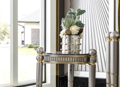Side table Gray Design Elegant Beautiful Living room Modern Luxury Tables