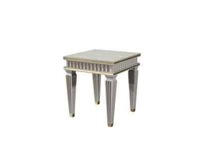 Side table White Coffee table Table Living room Furniture Metal Tables Modern