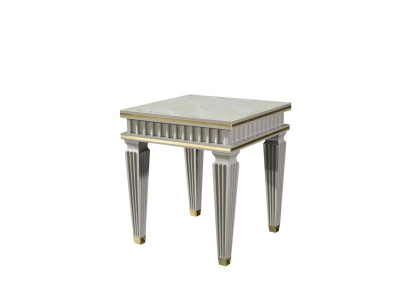 Side table White Coffee table Table Living room Furniture Metal Tables Modern