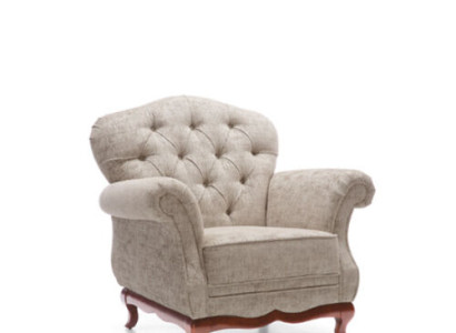 Chesterfield Single Seater Sofa Armchair Couch Upholstery Seat Furniture Textile Fabric