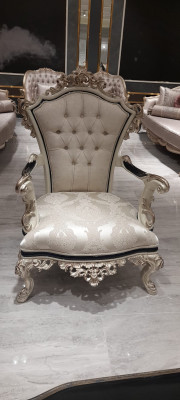 Chesterfield sofa set set 3+1 luxury 2-piece. Fabric sofa living room